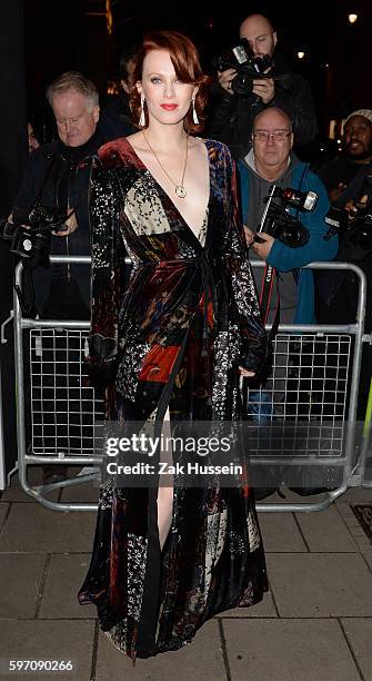 Karen Elson arriving at the Harper's Bazaar Women of the Year Awards at Claridges in London.