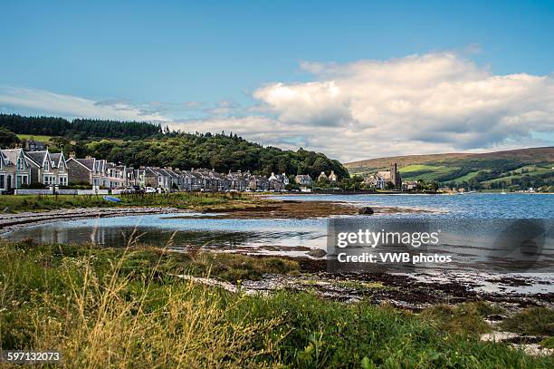 sea front, rothesay, isle of bute - bute stock pictures, royalty-free photos & images
