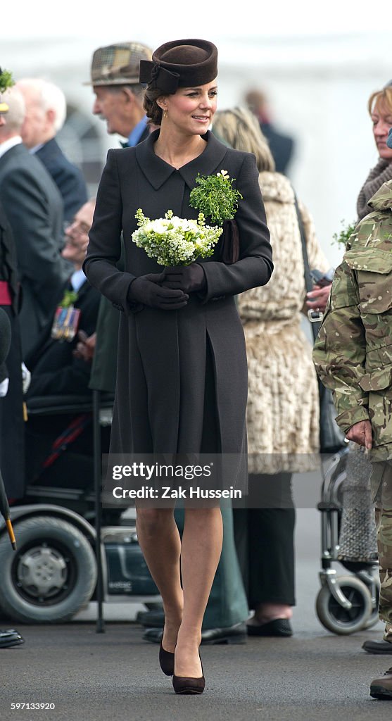 UK - Irish Guards' St Patrick's Day Parade in Aldershot