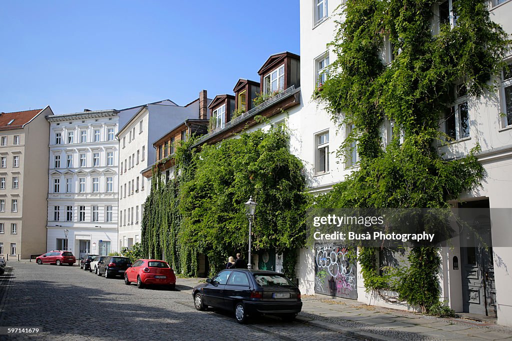 Residential street in Berlin, district of Mitte