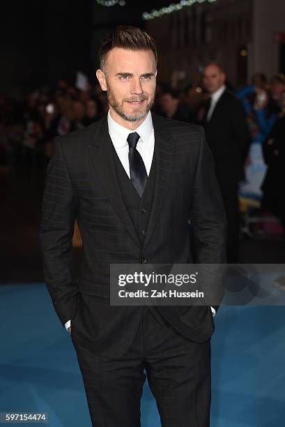 Gary Barlow arriving at the European premiere of Eddie the Eagle at the Odeon Leicester Square in London