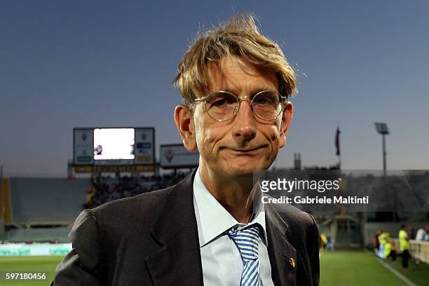 Luca Campedelli president of AC CHievo Verona during the Serie A match between ACF Fiorentina and AC ChievoVerona at Stadio Artemio Franchi on August...