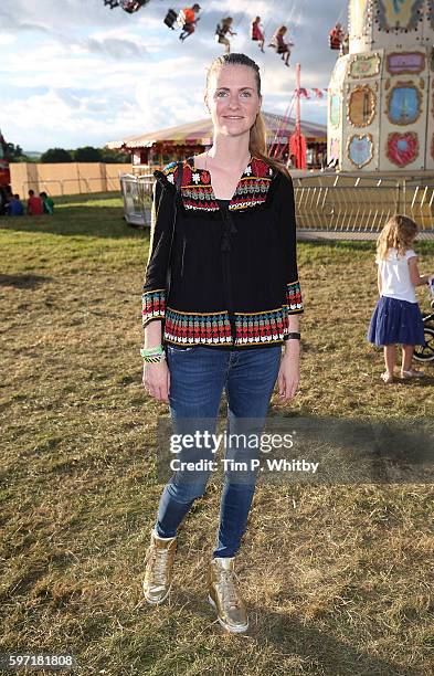 Chloe Delevingne poses for a photograph during day three of The Big Feastival at Alex James' Farm on August 28, 2016 in Kingham, Oxfordshire.