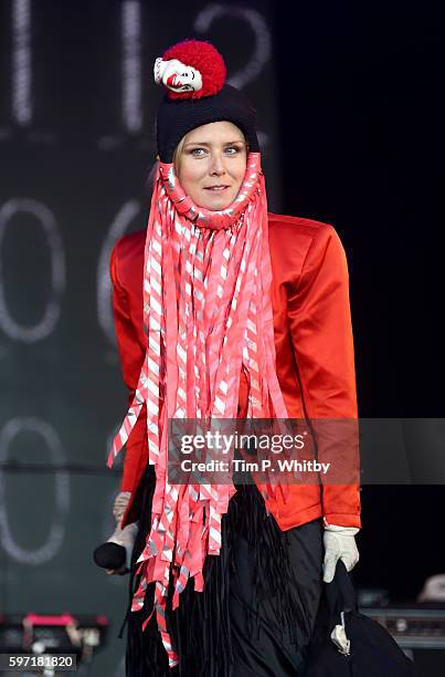 Roisin Murphy performs on the main stage on day three during The Big Feastival at Alex James' Farm on August 28, 2016 in Kingham, Oxfordshire.