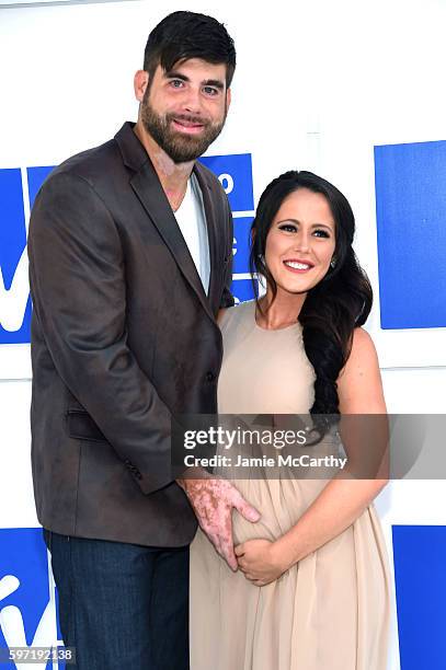 David Eason and Jenelle Evans attend the 2016 MTV Video Music Awards at Madison Square Garden on August 28, 2016 in New York City.
