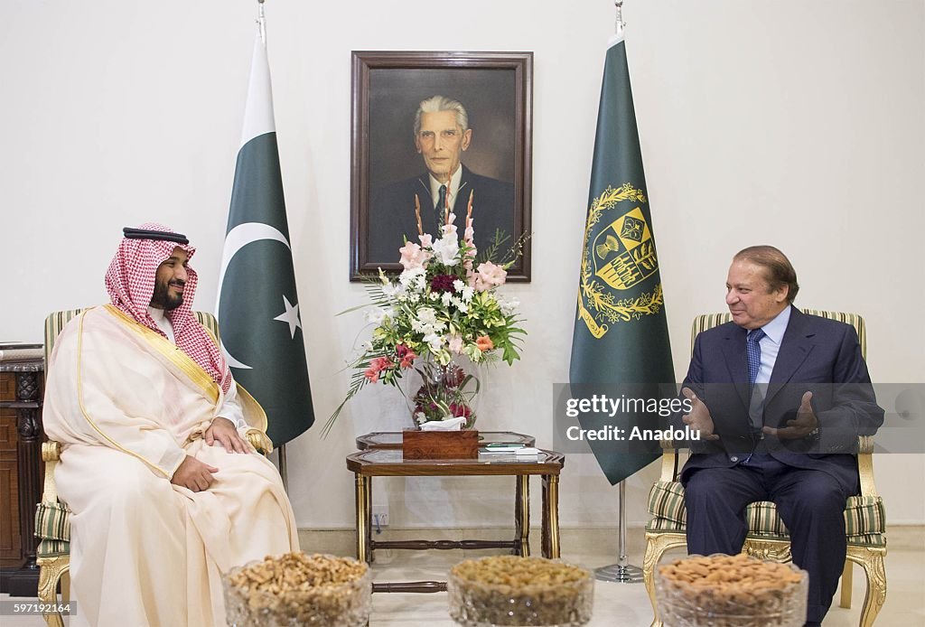 Deputy crown prince of Saudi Arabia Mohammad bin Salman Al Saud in Pakistan