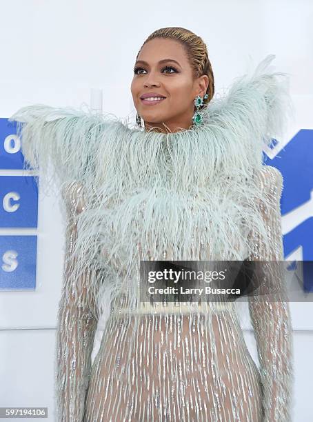 Beyonce attends the 2016 MTV Video Music Awards at Madison Square Garden on August 28, 2016 in New York City.