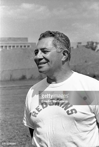 Vince Lombardi invited more than 50 of his Washington Redskins to four days of skull sessions and drills at Georgetown University.