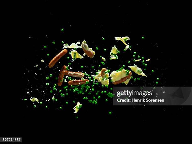 food splashing in air - food mid air stock pictures, royalty-free photos & images