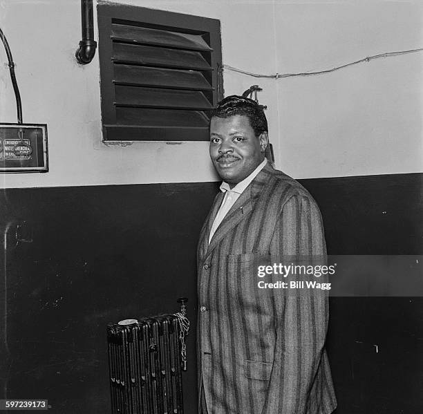 Canadian jazz pianist Oscar Peterson , circa 1960.