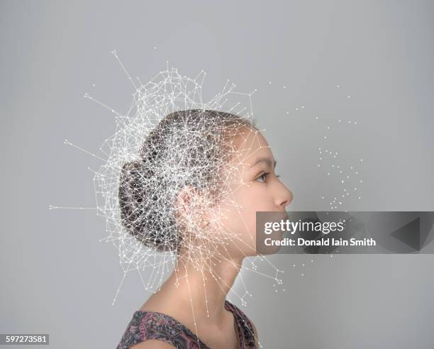 mixed race girl with spider web pattern - 12 year old indian girl stock pictures, royalty-free photos & images