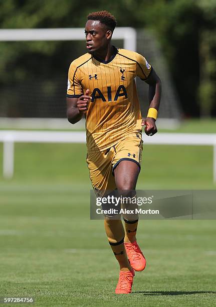 Christian Maghoma of Tottenham during the Premier League 2 match between Derby County and Tottenham Hotspur at Derby County Training Ground on August...