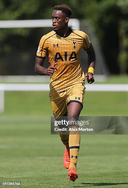 Christian Maghoma of Tottenham during the Premier League 2 match between Derby County and Tottenham Hotspur at Derby County Training Ground on August...