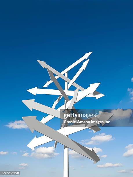 Guide Post Blue 131 Guidepost Stock Photos, High-Res Pictures, and Images - Getty Images