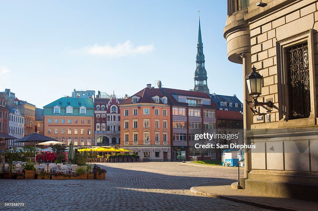 Buildings in Riga city center, Latvia