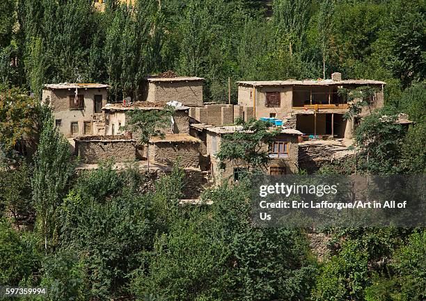 Adobe houses in a small village, badakhshan province, darmadar, Afghanistan on August 5, 2016 in Darmadar, Afghanistan.