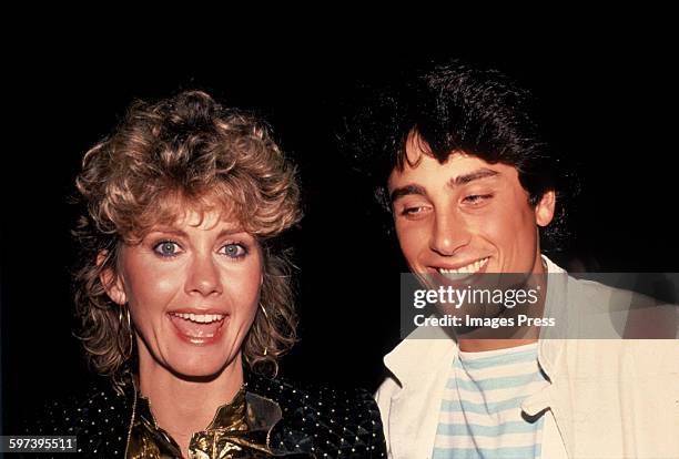 Olivia Newton-John and Matt Lattanzi circa 1982 in New York City.