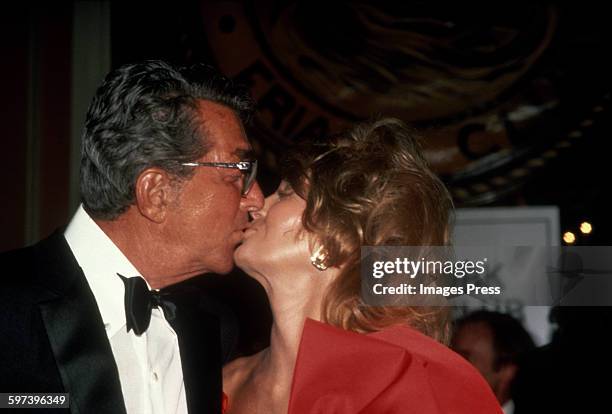 Dean Martin and Angie Dickinson circa 1984 in New York City.