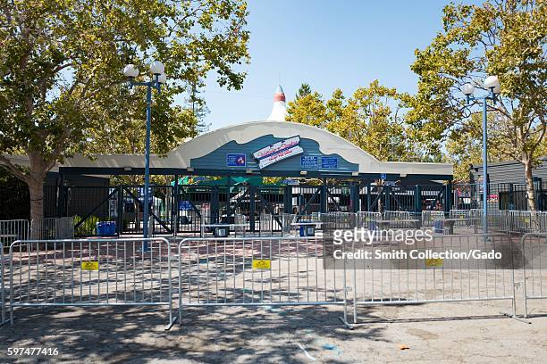 Entry gates at the Shoreline Amphitheatre, a popular concert venue in the Silicon Valley town of Mountain View, California, August 24, 2016. .