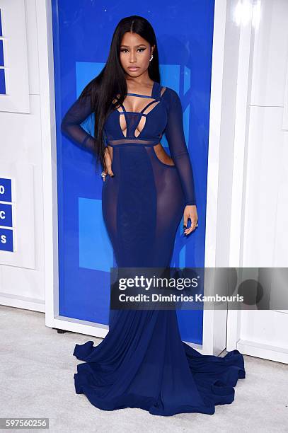 Rapper Nicki Minaj attends the 2016 MTV Video Music Awards at Madison Square Garden on August 28, 2016 in New York City.