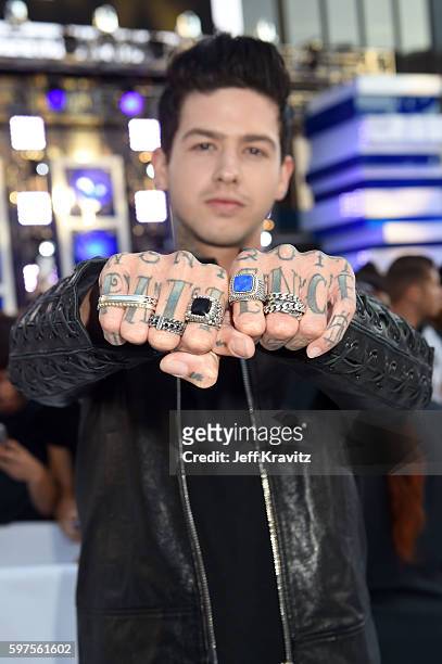 Singer Travis Mills attends the 2016 MTV Video Music Awards at Madison Square Garden on August 28, 2016 in New York City.