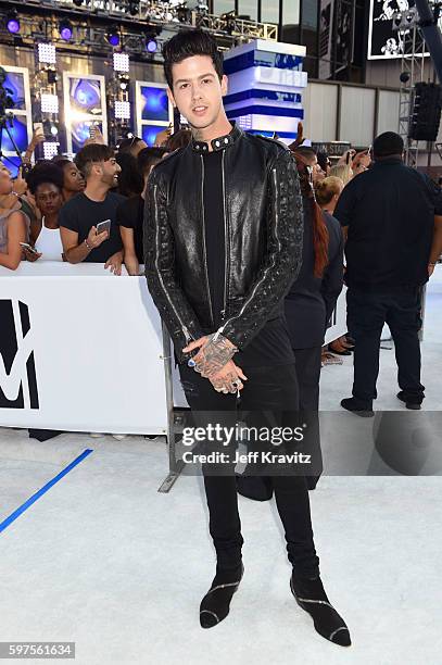 Singer Travis Mills attends the 2016 MTV Video Music Awards at Madison Square Garden on August 28, 2016 in New York City.