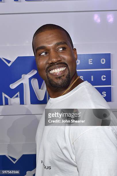 Kayne West attends the 2016 MTV Video Music Awards on August 28, 2016 in New York City.
