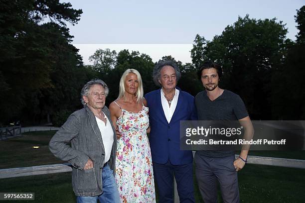 Roman Polanski, Alice Bertheaume, Gonzague Saint Bris and Raphael Personnaz attend the Diner Party at 'Chateau du Clos Luce' before 21th 'La Foret...