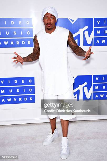 Rapper Nick Cannon attend the 2016 MTV Video Music Awards at Madison Square Garden on August 28, 2016 in New York City.