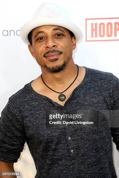 Actor Dale Godboldo attends the 4th Annual Kailand Obasi Hoop-Life Fundraiser at USC Galen Center on August 28, 2016 in Los Angeles, California.