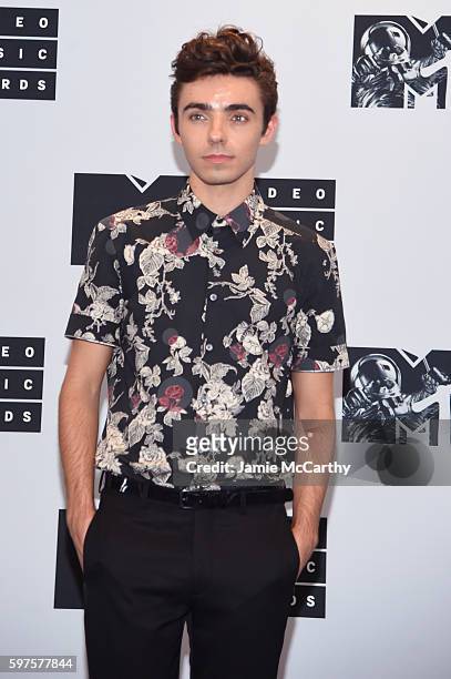 Nathan Sykes attends the Press Room at the 2016 MTV Video Music Awards at Madison Square Garden on August 28, 2016 in New York City.