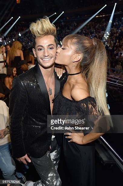 Frankie J. Grande and Ariana Grande attend the 2016 MTV Music Video Awards at Madison Square Gareden on August 28, 2016 in New York City.
