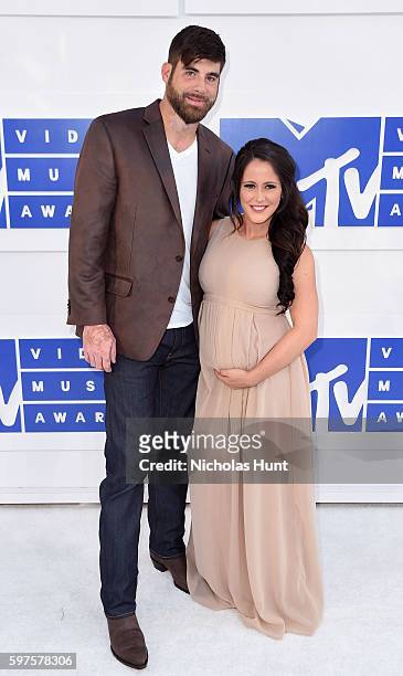 David Eason and Jenelle Evans attend the 2016 MTV Video Music Awards at Madison Square Garden on August 28, 2016 in New York City.