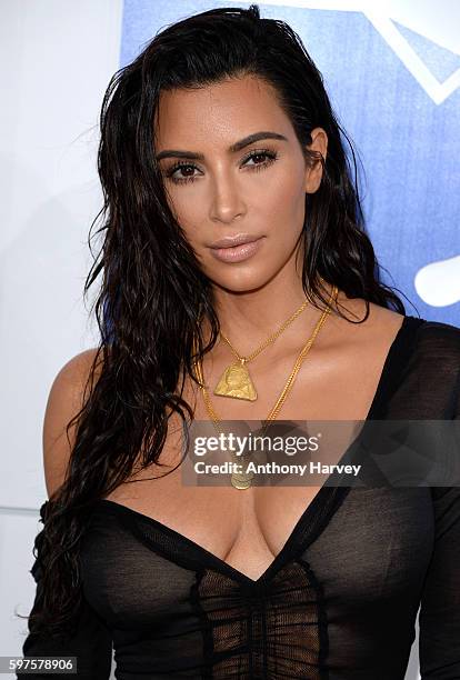 Kim Kardashian attends the 2016 MTV Video Music Awards at Madison Square Garden on August 28, 2016 in New York City.