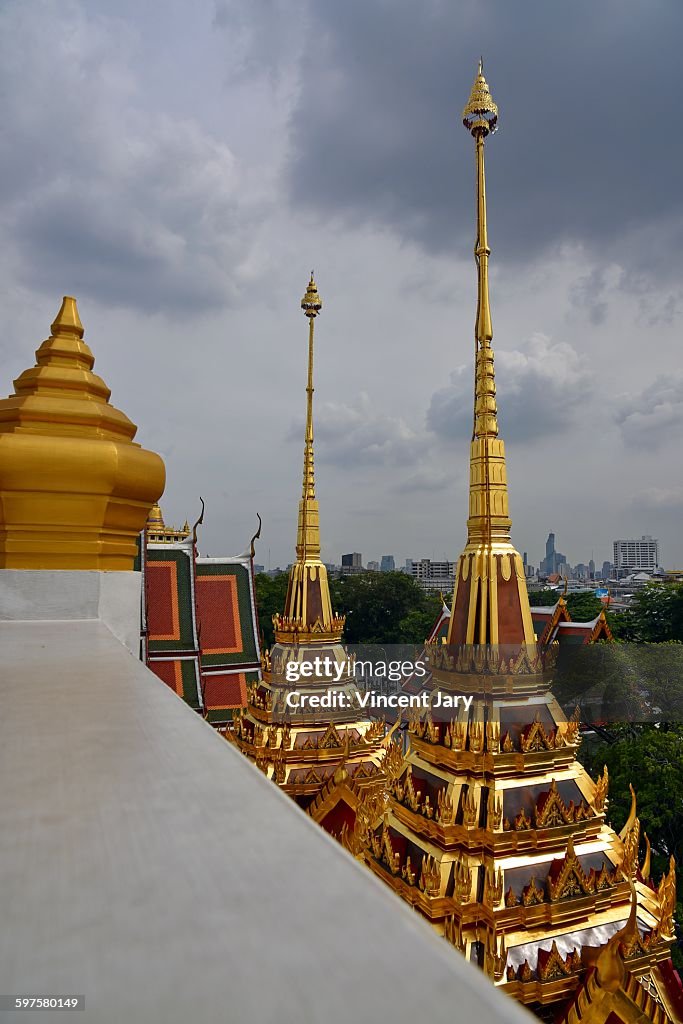 Top of  Loha Prasat temple thailand