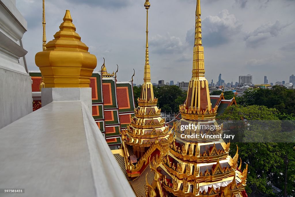 Loha Prasat and Wat Ratchanatda School bangkok