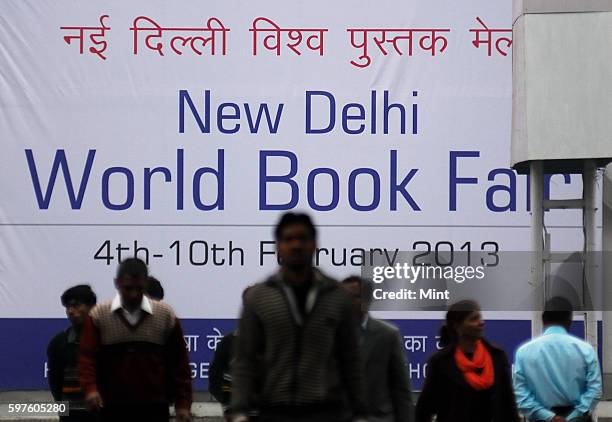 The picture featuring 21st edition of the WBF 2013 of India's oldest book fair - The New Delhi World Book Fair - organized by the National Book...