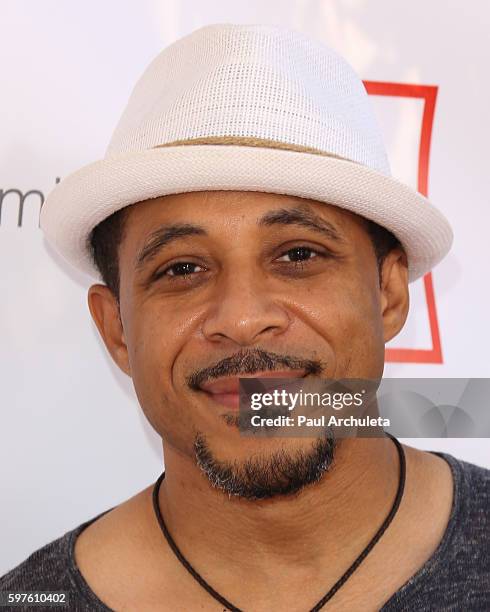 Actor Dale Godboldo attends the 4th annual Kailand Obasi Hoop-Life Fundraiser at USC Galen Center on August 28, 2016 in Los Angeles, California.