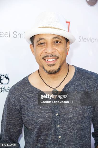 Actor Dale Godboldo attends the 4th Annual Kailand Obasi Hoop-Life Fundraiser at USC Galen Center on August 28, 2016 in Los Angeles, California.