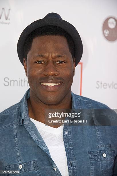 Former NFL player Nick Ferguson attends the 4th Annual Kailand Obasi Hoop-Life Fundraiser at USC Galen Center on August 28, 2016 in Los Angeles,...