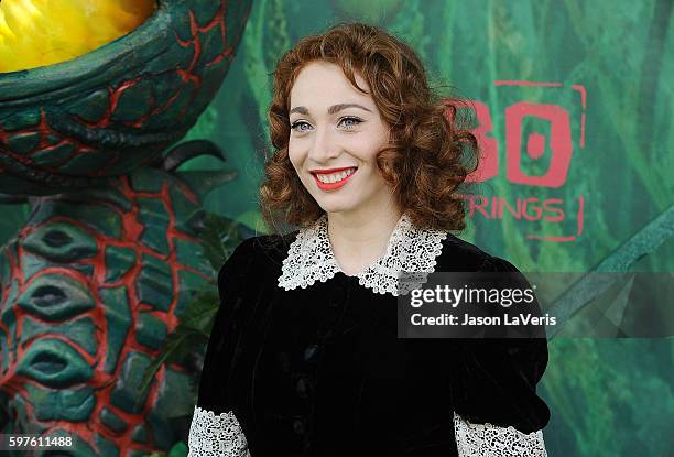 Regina Spektor attends the premiere of "Kubo and the Two Strings" at AMC Universal City Walk on August 14, 2016 in Universal City, California.