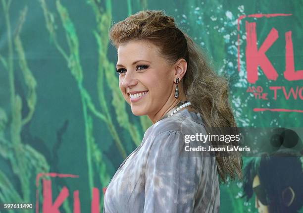 Actress Jodie Sweetin attends the premiere of "Kubo and the Two Strings" at AMC Universal City Walk on August 14, 2016 in Universal City, California.