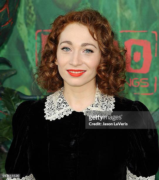 Regina Spektor attends the premiere of "Kubo and the Two Strings" at AMC Universal City Walk on August 14, 2016 in Universal City, California.
