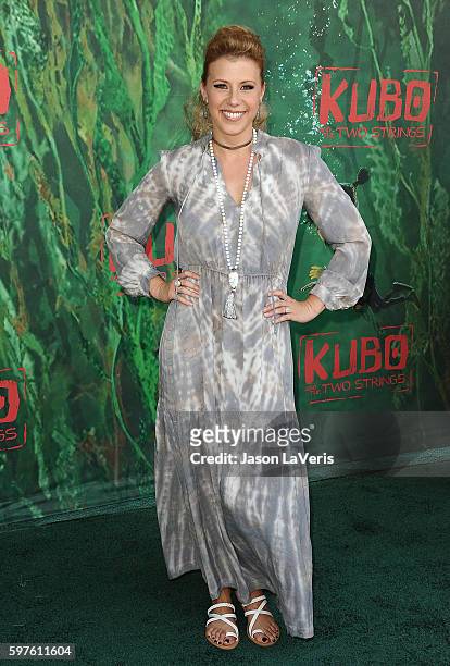 Actress Jodie Sweetin attends the premiere of "Kubo and the Two Strings" at AMC Universal City Walk on August 14, 2016 in Universal City, California.