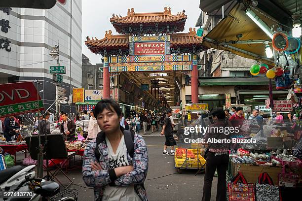 Wuan Hua, Taipei oldest area, Huaxi Market entrance and one of the city very popular attraction for both domestic and international tourists.