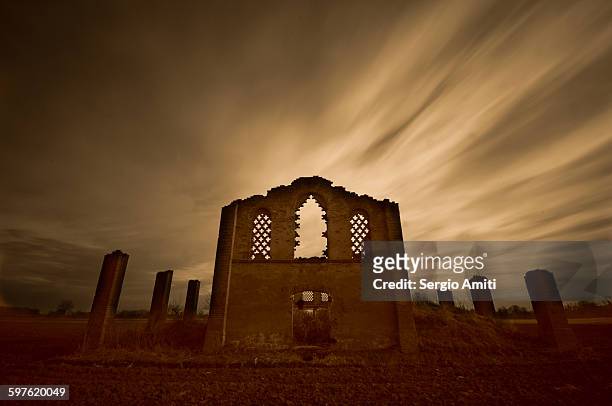 abandoned church - lodi lombardy stock pictures, royalty-free photos & images