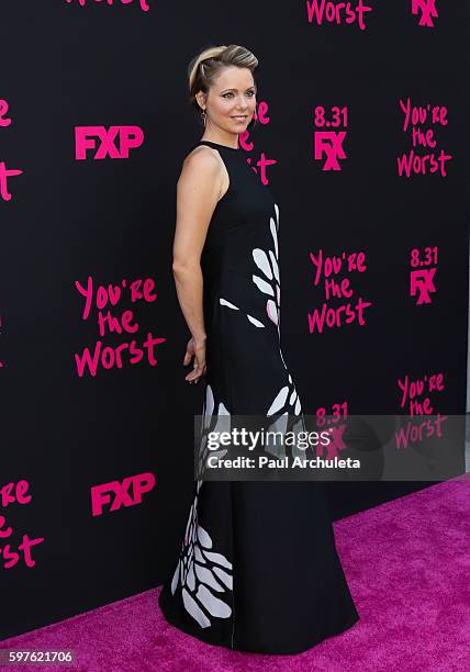 Actress Collette Wolfe attends the premiere of FXX's "You're The Worst" Season-3 on August 28, 2016 in Hollywood, California.