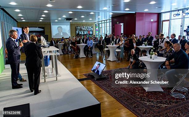 General view during the Allianz Frauen Bundesliga season opening press conference at DFB Headquarter on August 29, 2016 in Frankfurt am Main, Germany.