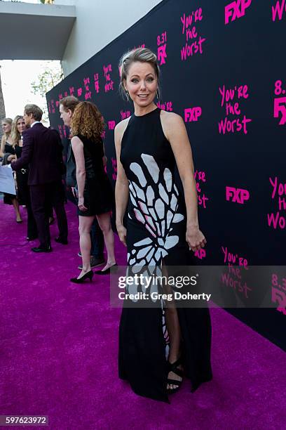 Actress Collette Wolfe arrives for the Premiere Of FXX's "You're The Worst" Season 3 at Neuehouse Hollywood on August 28, 2016 in Los Angeles,...