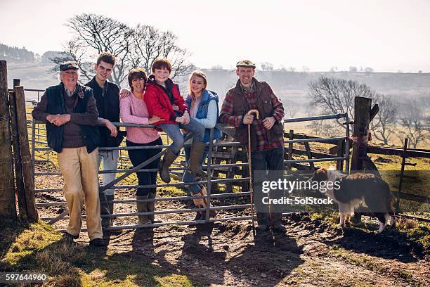 british farming family - fuel and power generation bildbanksfoton och bilder